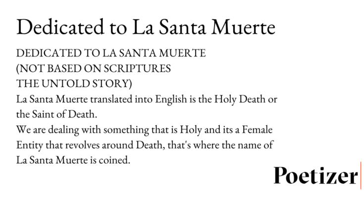 santa muerte prayer